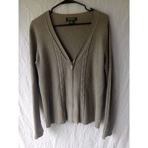 Eddie Bauer Zip Up Sweater Size Large